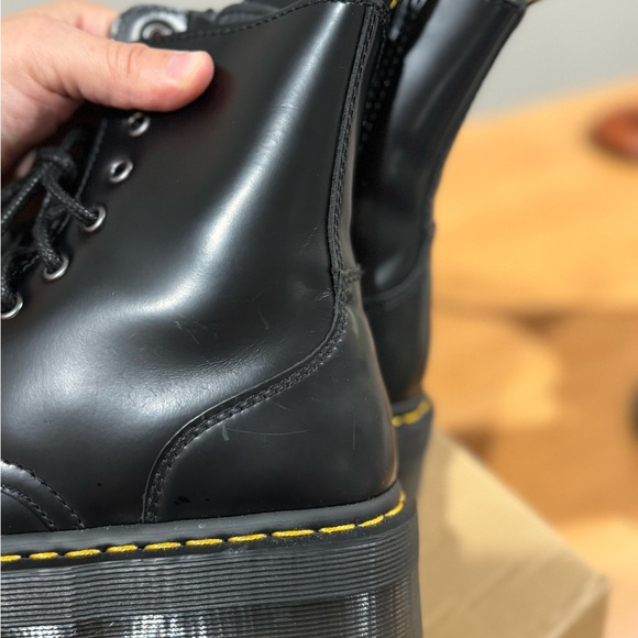 JADON BOOT SMOOTH LEATHER PLATFORMS - Picture 4 of 9